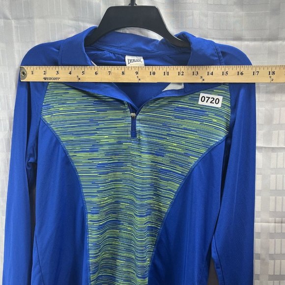Everlast Sport Womens Royal Blue & Green Workout Jacket Size S Long Sleeves - Picture 5 of 11